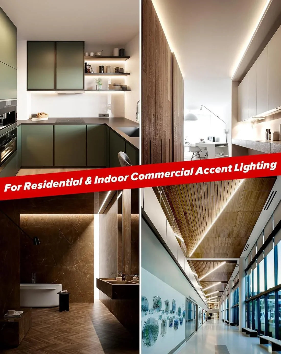 Image of 110V Ultra Bright COB LED Neon Rope Light – 6000K Cool White, 800 Lumens/M, ETL Listed, IP65 Waterproof