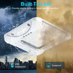 Image of LED Canopy Light | 150W/120W/90W Tunable | CCT Adjustable (3000K/4000K/5000K) | 100–277VAC | IP65 Rated