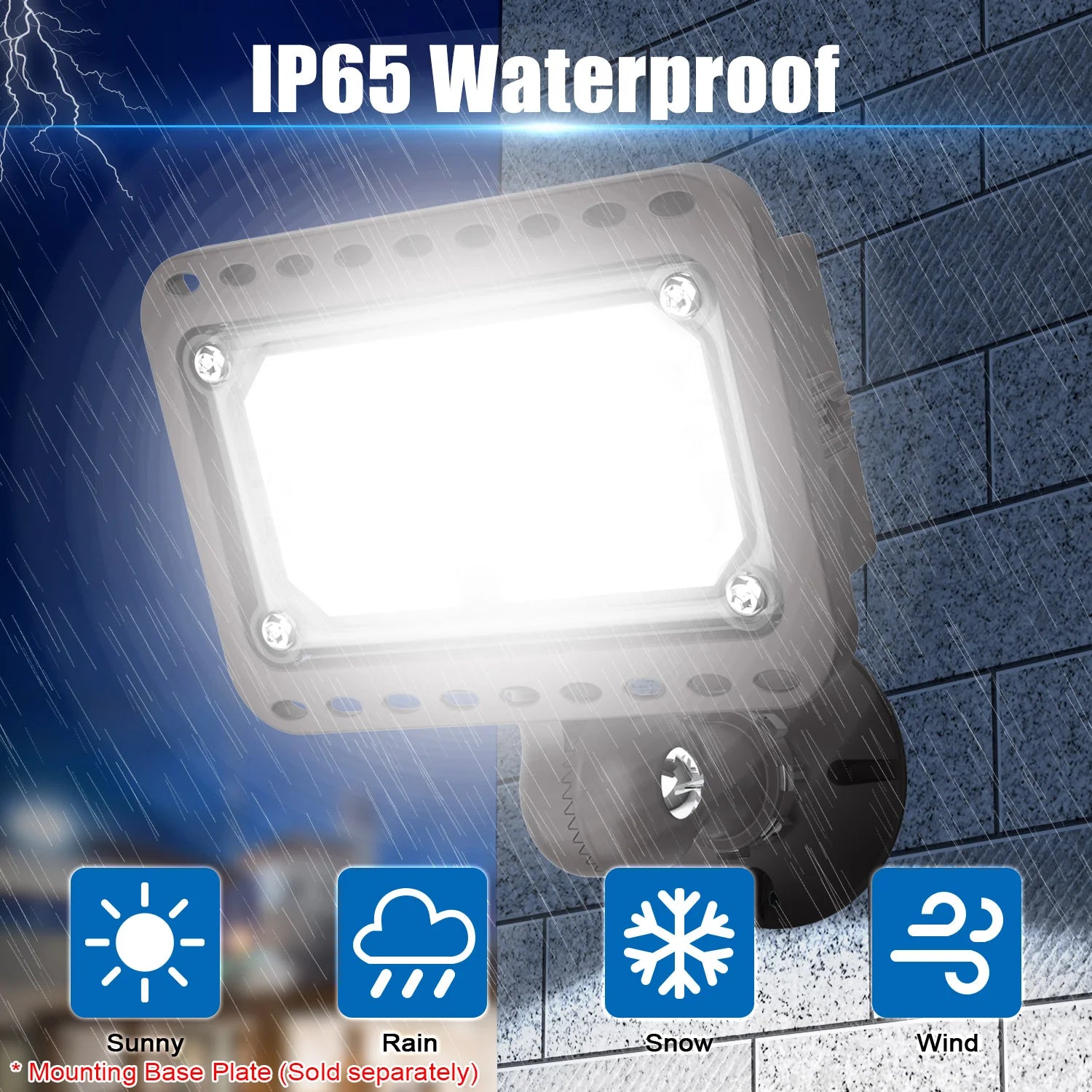 Image of 20W LED Knuckle Flood Light – 5000K Daylight, 100-277VAC, UL Approved – 5-Year Warranty