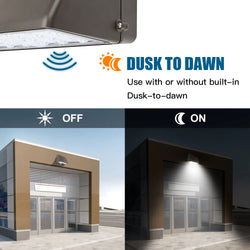 Image of 135W – 28W LED Full Cut-Off Wall Pack – Watt & CCT Tunable (3000K/4000K/5000K), 120–277VAC, Photocell, UL/DLC Approved – 5-Year Warranty