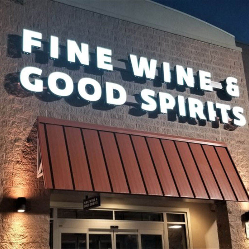 Custom Outdoor LED Business Sign | Waterproof Stainless Steel Advertising Signage