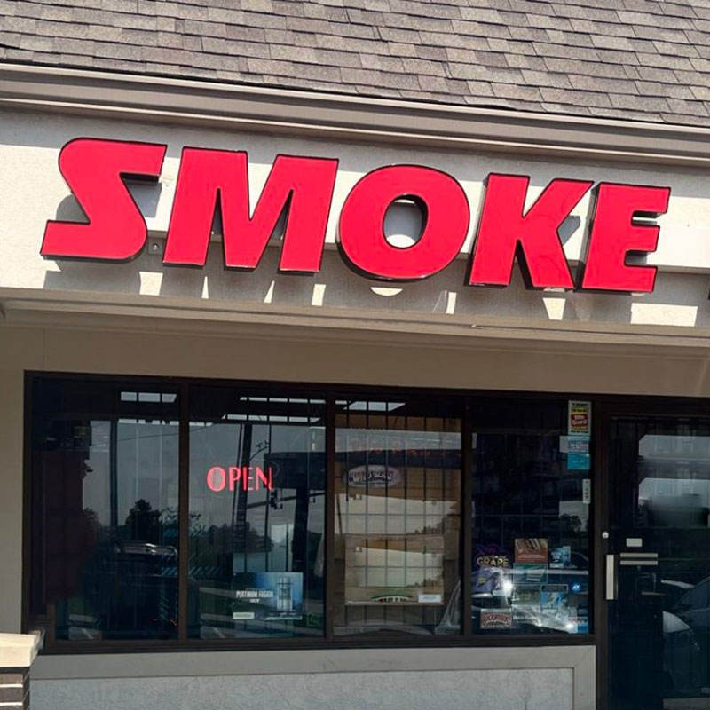 Image of Custom Outdoor LED Business Sign | Waterproof Stainless Steel Advertising Signage