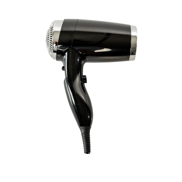 Image of Roomwell UK 1600W Wall Mount Hair Dryer – Black | Hotel & Hospitality Grade