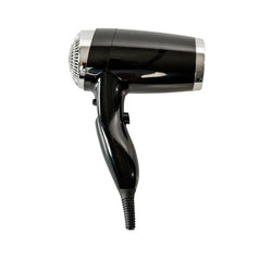 Image of Roomwell UK 1600W Wall Mount Hair Dryer – Black | Hotel & Hospitality Grade