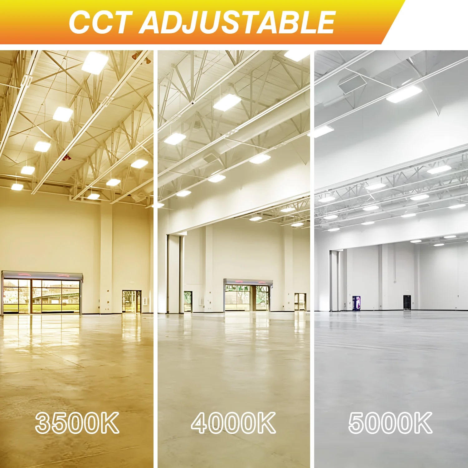 300W – 80W LED Linear High Bay Light | 3-Watt & 3-CCT Tunable | 120-277VAC | 0-10V Dim | DLC/UL Certified