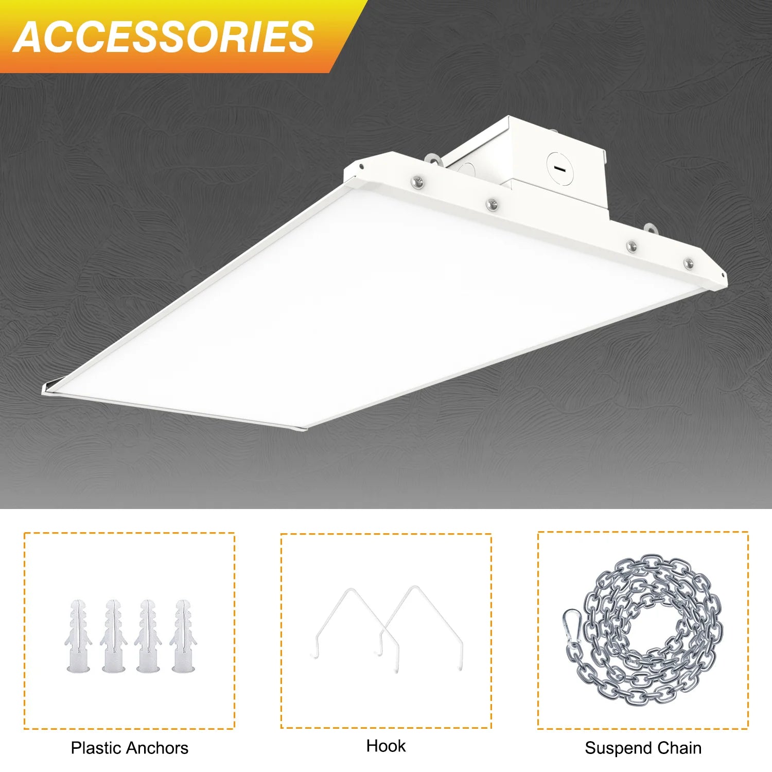 300W – 80W LED Linear High Bay Light | 3-Watt & 3-CCT Tunable | 120-277VAC | 0-10V Dim | DLC/UL Certified