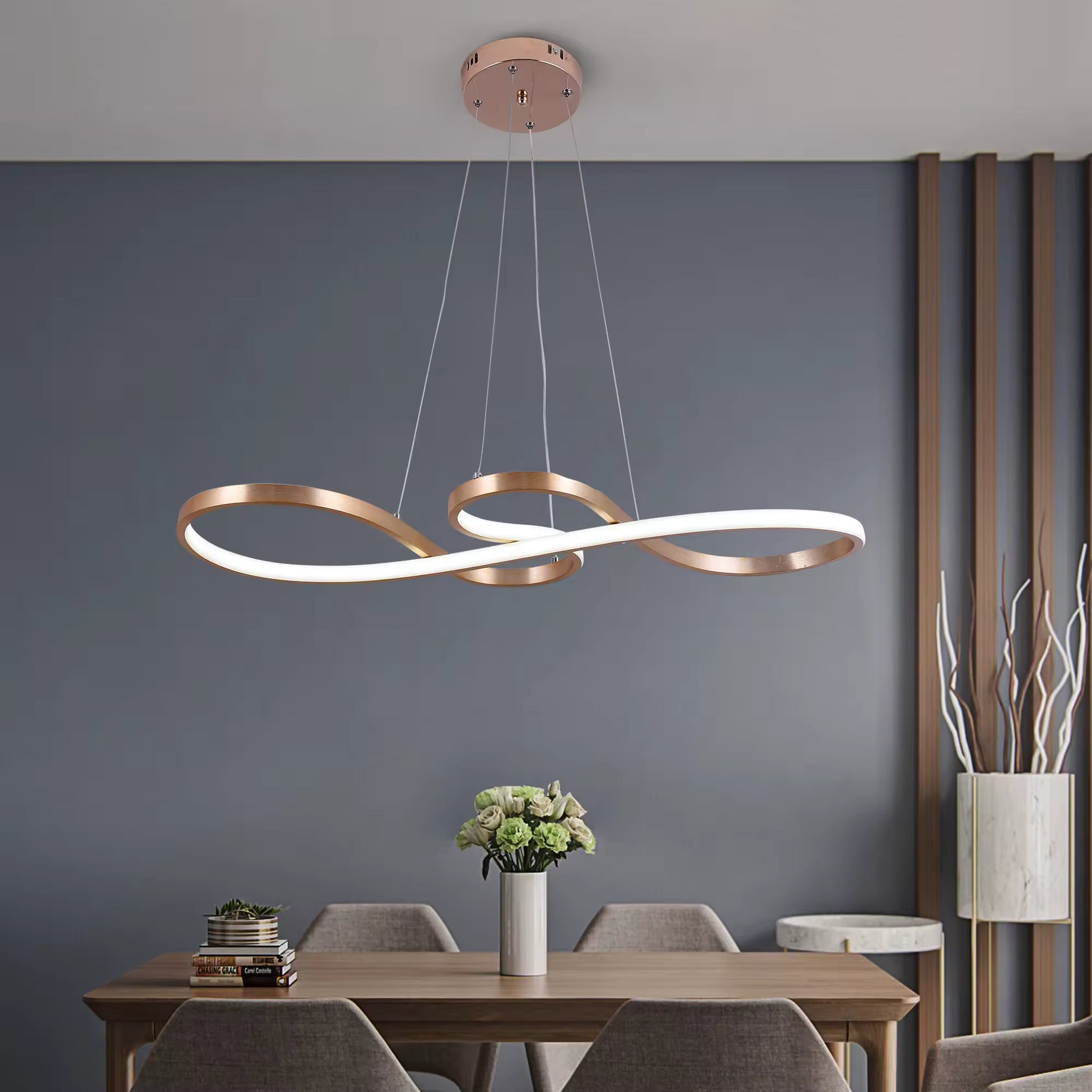 Modern Adjustable LED Pendant Light – Iron Body, 6000K Daylight