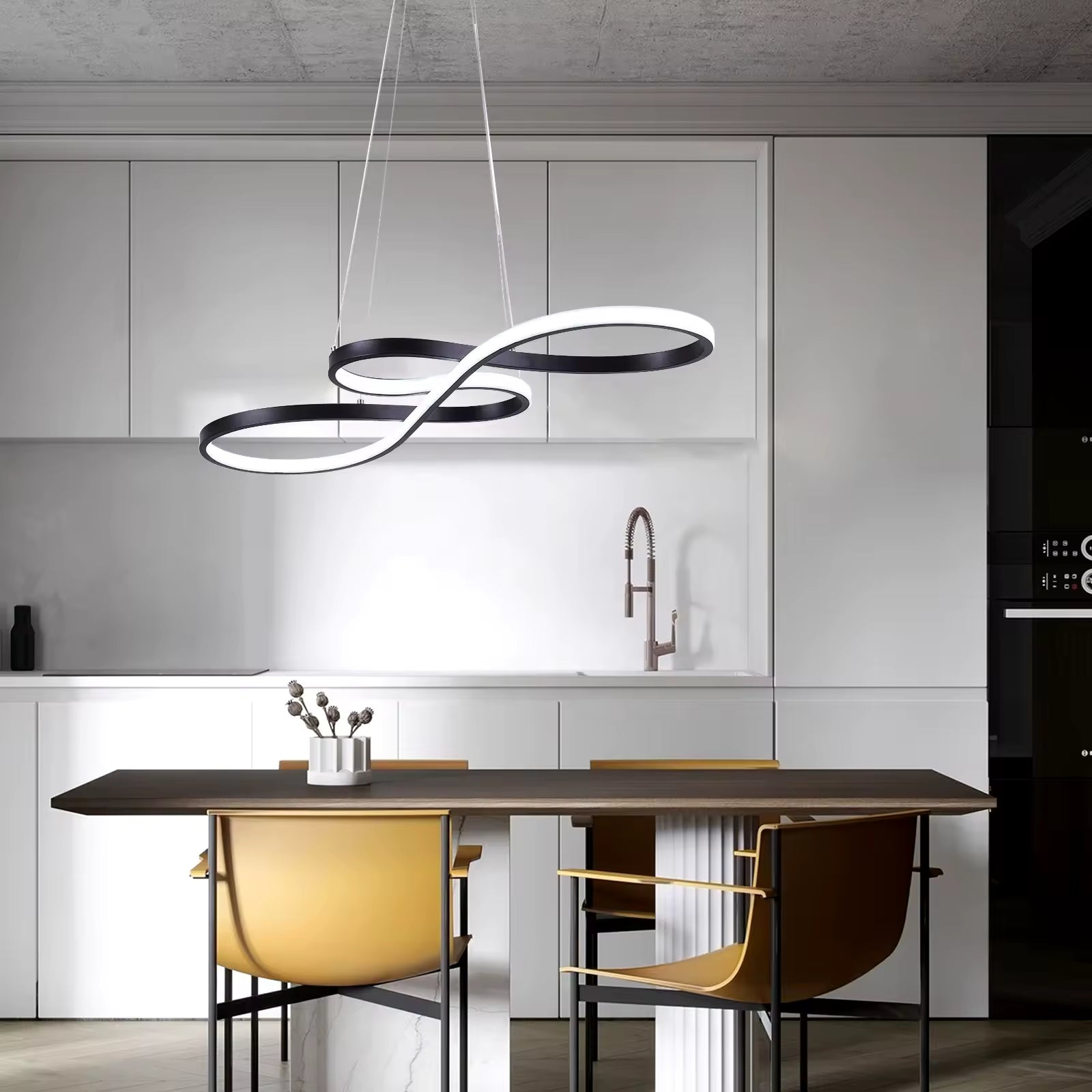 Modern Adjustable LED Pendant Light – Iron Body, 6000K Daylight