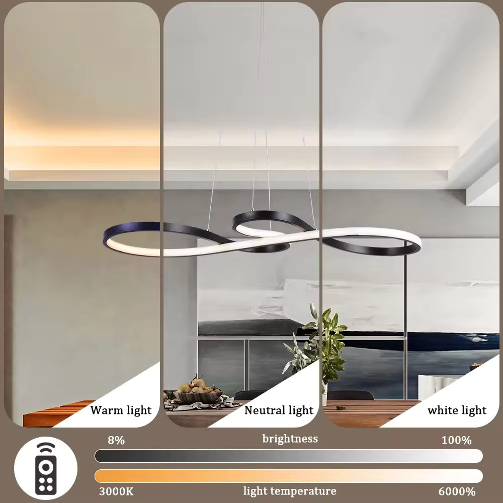 Image of Modern Adjustable LED Pendant Light – Iron Body, 6000K Daylight