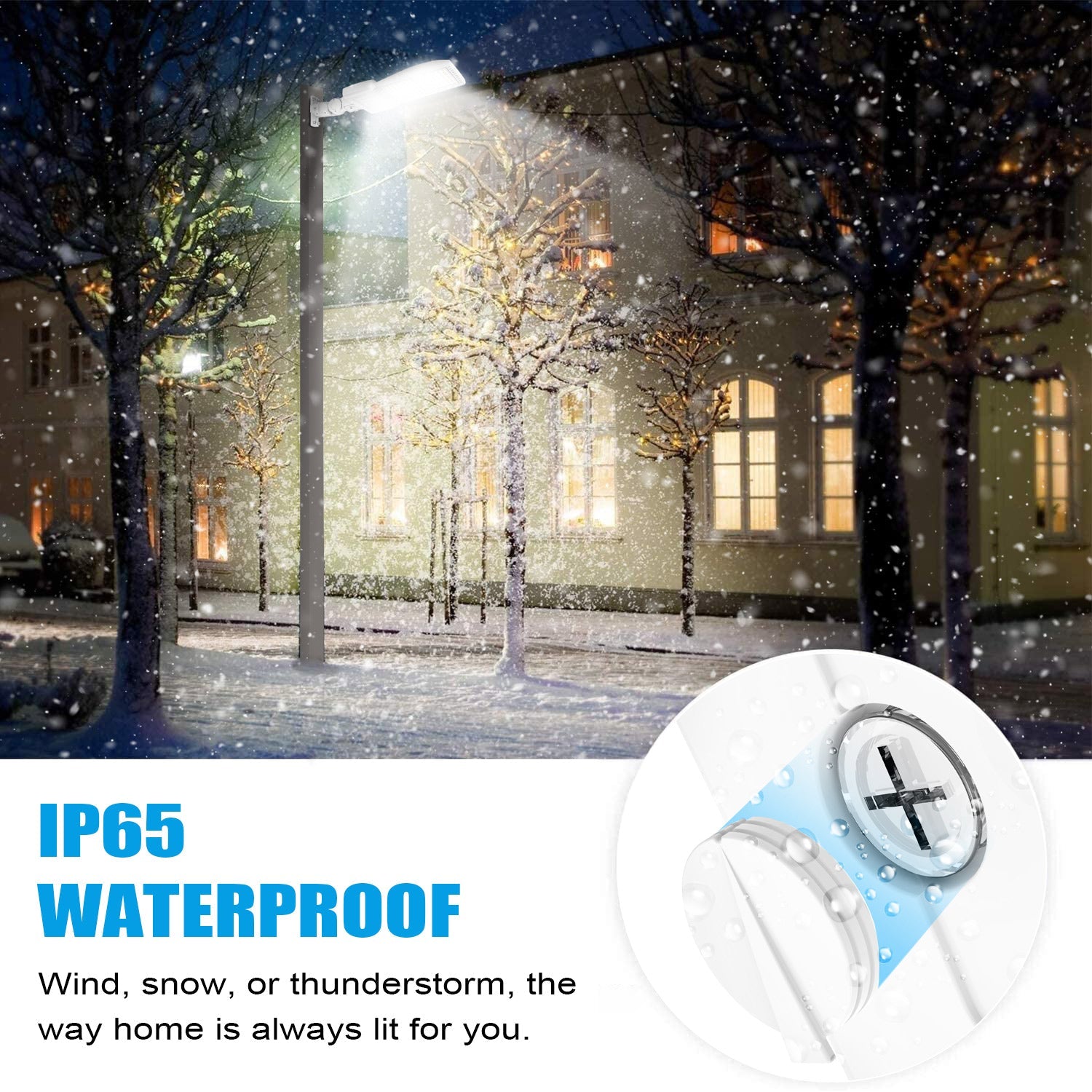 240W / 320W / 400W Tunable LED Shoebox Area Light | 5000K | 100–277VAC | 56,000Lm | Built-in Photocell
