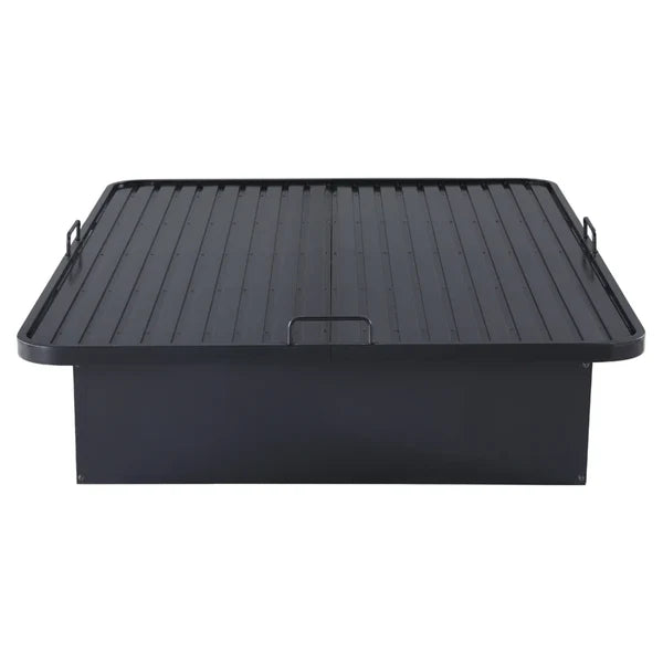 Image of Metal Platform Bed Frame – Queen Size, Heavy-Duty Steel, Hotel & Home Use | Renovation Way