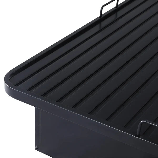 Image of Metal Platform Bed Frame – Queen Size, Heavy-Duty Steel, Hotel & Home Use | Renovation Way