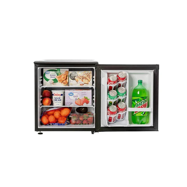 Roomwell UK 1.7 Cu.Ft Mini Fridge – Compact Hotel Refrigerator Without Freezer, Quiet, Energy Star Rated, Black