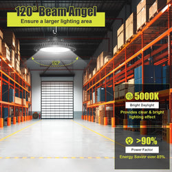 Image of 500W / 400W / 300W LED UFO High Bay Light – 5000K | 100-277VAC | 0-10V Dimmable | IP65