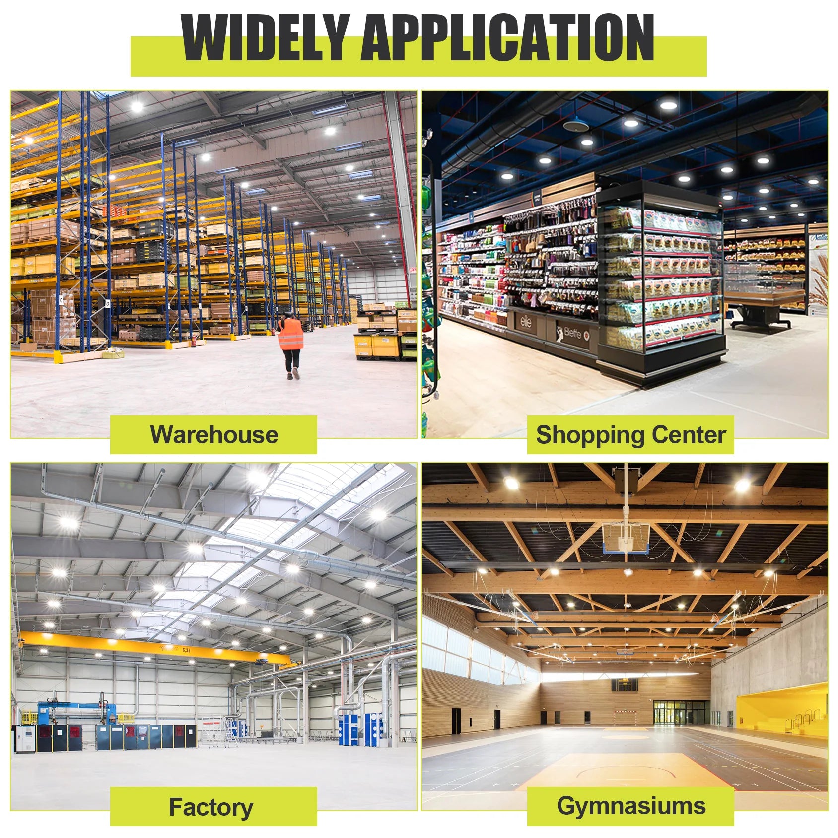 Image of 500W / 400W / 300W LED UFO High Bay Light – 5000K | 100-277VAC | 0-10V Dimmable | IP65