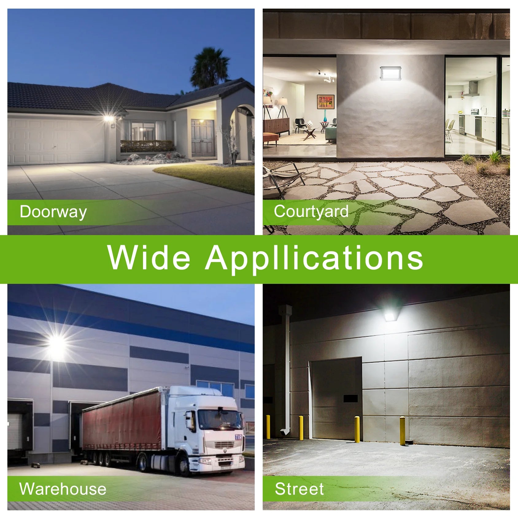 Image of 150W – 48W LED Outdoor Wall Pack Light – Watt & CCT Tunable (4500K/5000K/5700K), 100–277VAC, Photocell – ETL/DLC/UL Approved – 5-Year Warranty