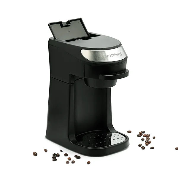 Roomwell UK 1 Cup Coffee Maker – Reusable Mesh Filter, Two-Way Brew – Perfect for Hotels & Guest Rooms