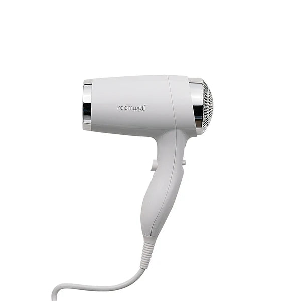 Image of Roomwell UK 1600W Wall Mount Hair Dryer – White | Hotel & Hospitality Grade