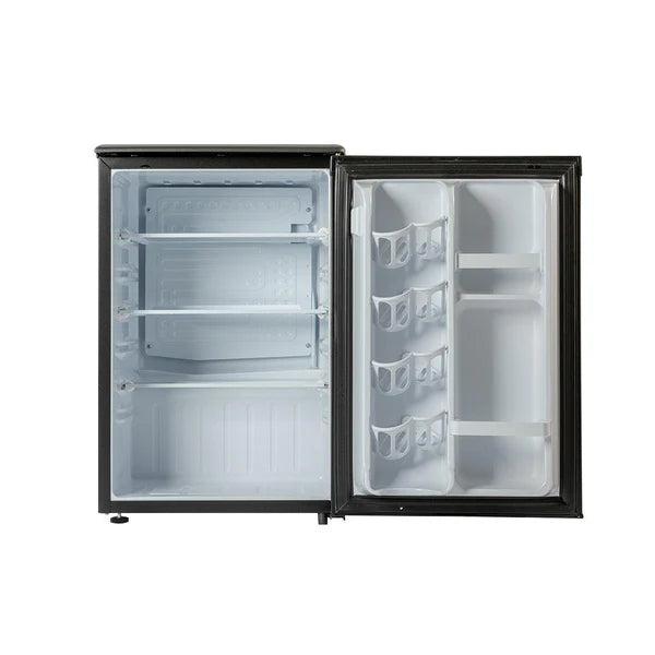 Roomwell UK 2.6 Cu.Ft Mini Fridge – Large Capacity Hotel Refrigerator Without Freezer, Quiet, Energy Star Rated, Black