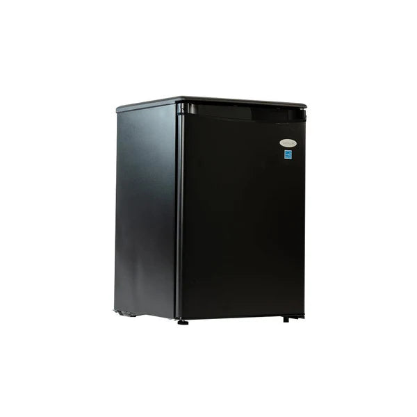 Roomwell UK 2.6 Cu.Ft Mini Fridge – Large Capacity Hotel Refrigerator Without Freezer, Quiet, Energy Star Rated, Black